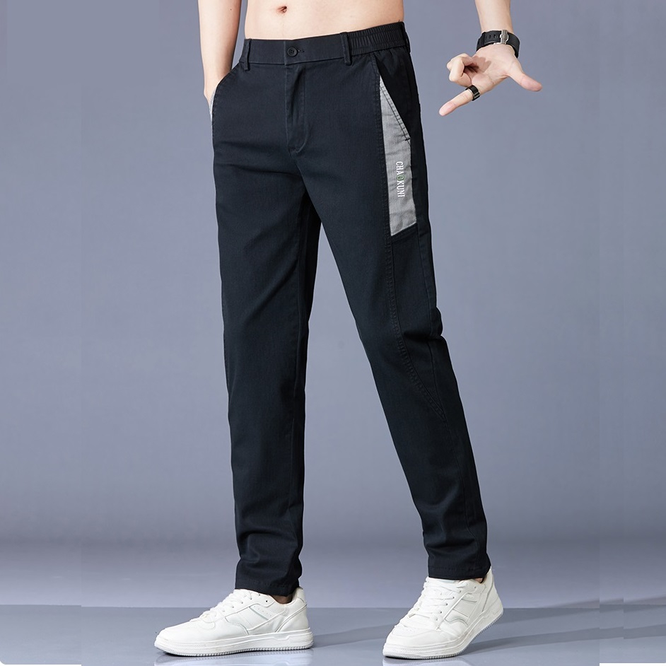 Kaki phối sườn Edo menswear, chất liệu kaki coton co giãn 4 chiều, mặc cực thoáng mát