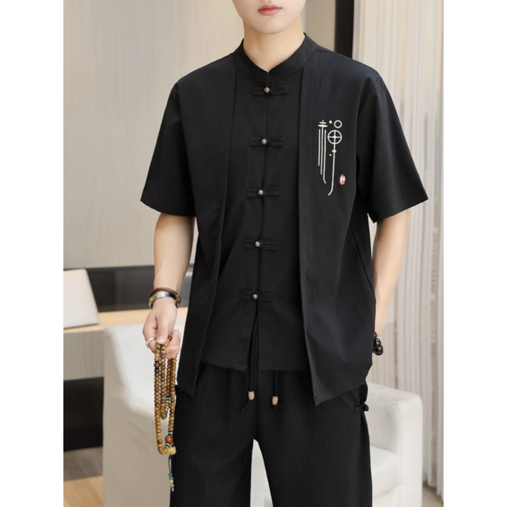 Bộ đũi Kimono,bộ quần áo đũi nam nữ, set đồ quần áo đũi nam nữ đẹp, mát mẻ lịch sự - Xu hướng 2023 Edo Menswear