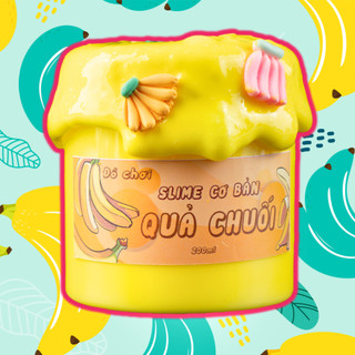 Lavis slime - slime cơ bản: quả chuối best seller an toàn cho trẻ em đầy đủ charm cốm