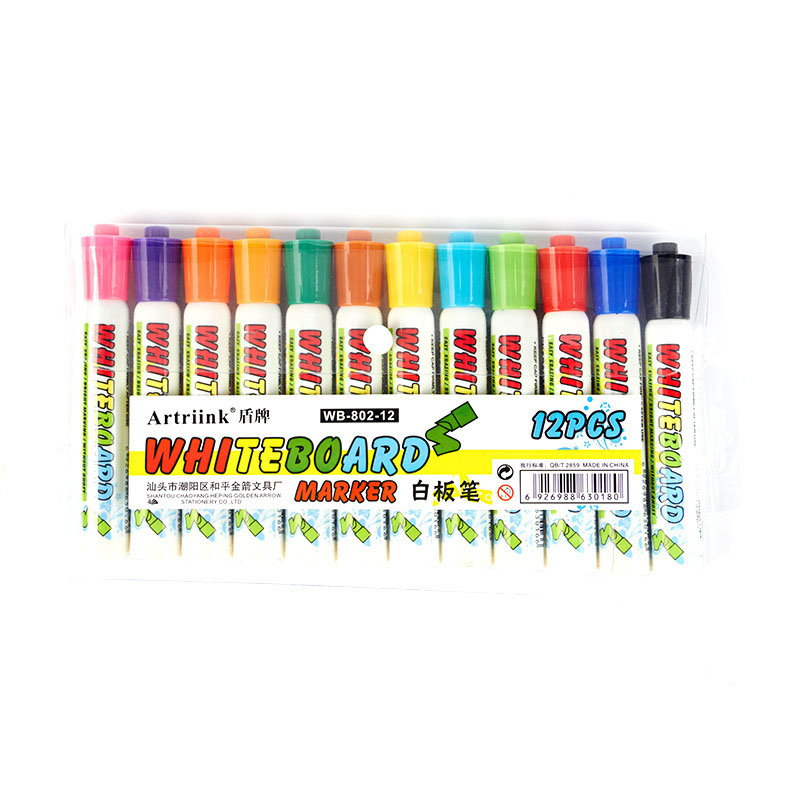 Bộ 12 Bút Bảng Trắng Xóa Được Màu Tươi Sáng QUEENLEE STORE
