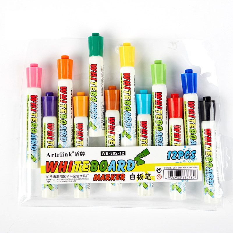 Bộ 12 Bút Bảng Trắng Xóa Được Màu Tươi Sáng QUEENLEE STORE