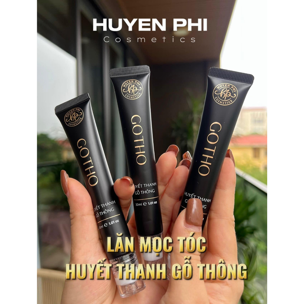 Lăn cấy mọc tóc Gotho HUYỀN PHI 30ml chính hãng ngăn rụng kích thích mọc tóc chân mày