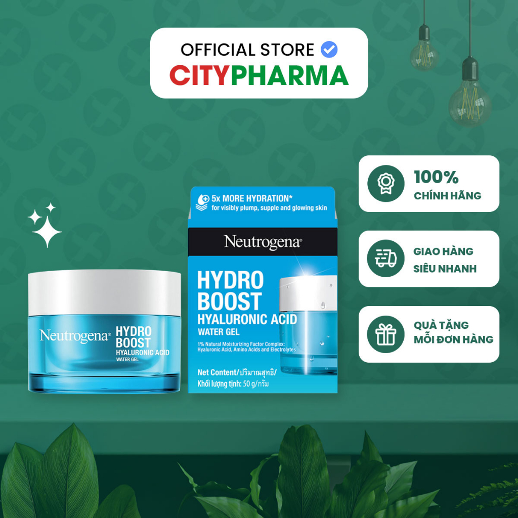 Kem Dưỡng Ẩm Neutrogena Hydro Boost Water Gel Pháp 50ml Cấp Ẩm Và Phục Hồi Da Từ City Pharma