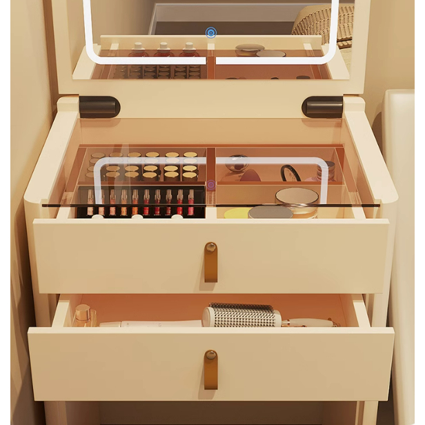 Bàn phấn trang điểm thông minh, Bàn phấn trang bị đèn LED, Bàn phấn trang điểm gấp gọn