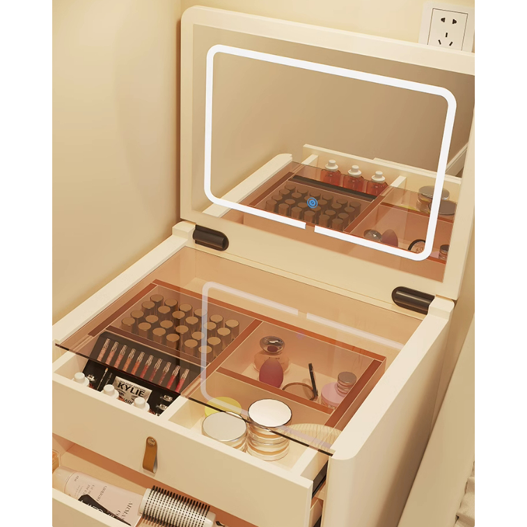 Bàn phấn trang điểm thông minh, Bàn phấn trang bị đèn LED, Bàn phấn trang điểm gấp gọn