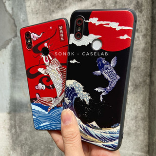 Ốp lưng TPU in 3D hình cá chép tài lộc cho Xiaomi Mi 9, Mi 8, Mi 8se, Mi 6x, Mix 3, Mix 2s, Mix 2
