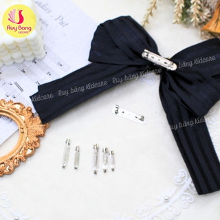Ghim cài áo trơn các size - set 10c