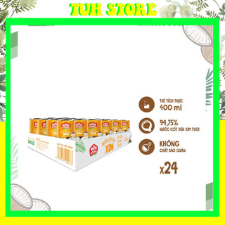 Thùng 24 lon nước cốt dừa tươi cocoxim 400ml,mom cooks-tuh