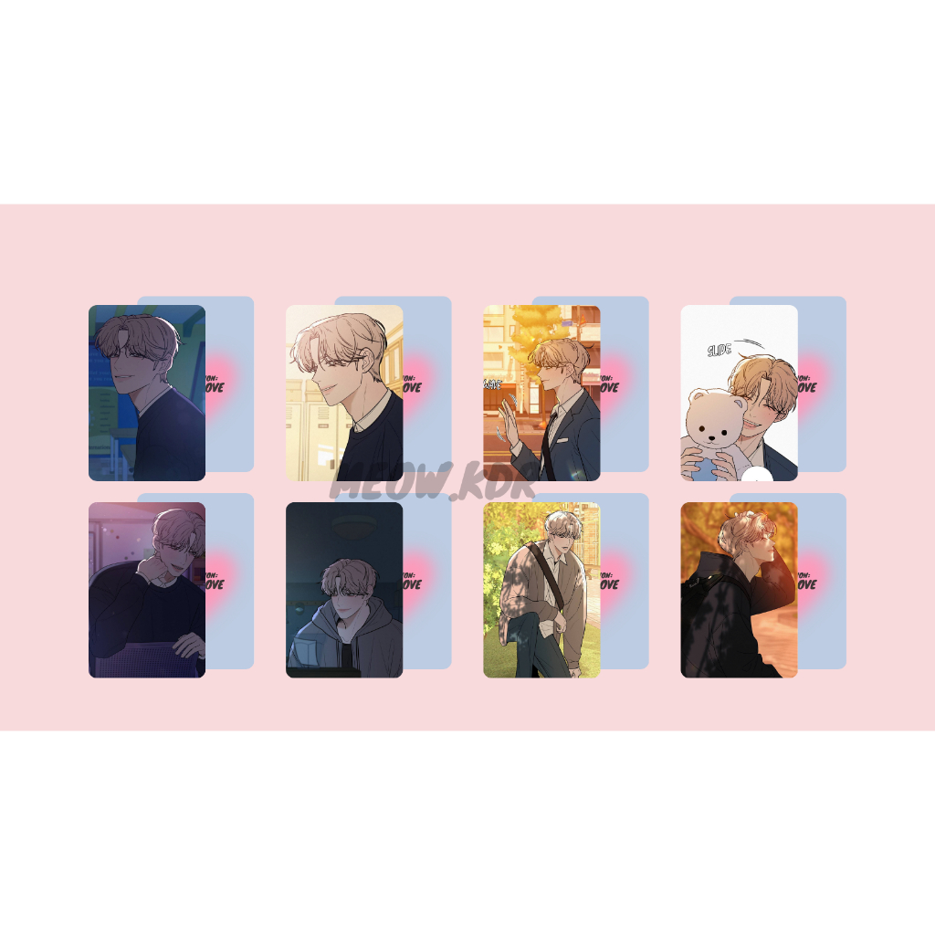 Set card bo góc "Chiến thuật tình yêu trong sáng"-"Operation: True Love" Baek Do Hwa-Go Eunhyeok