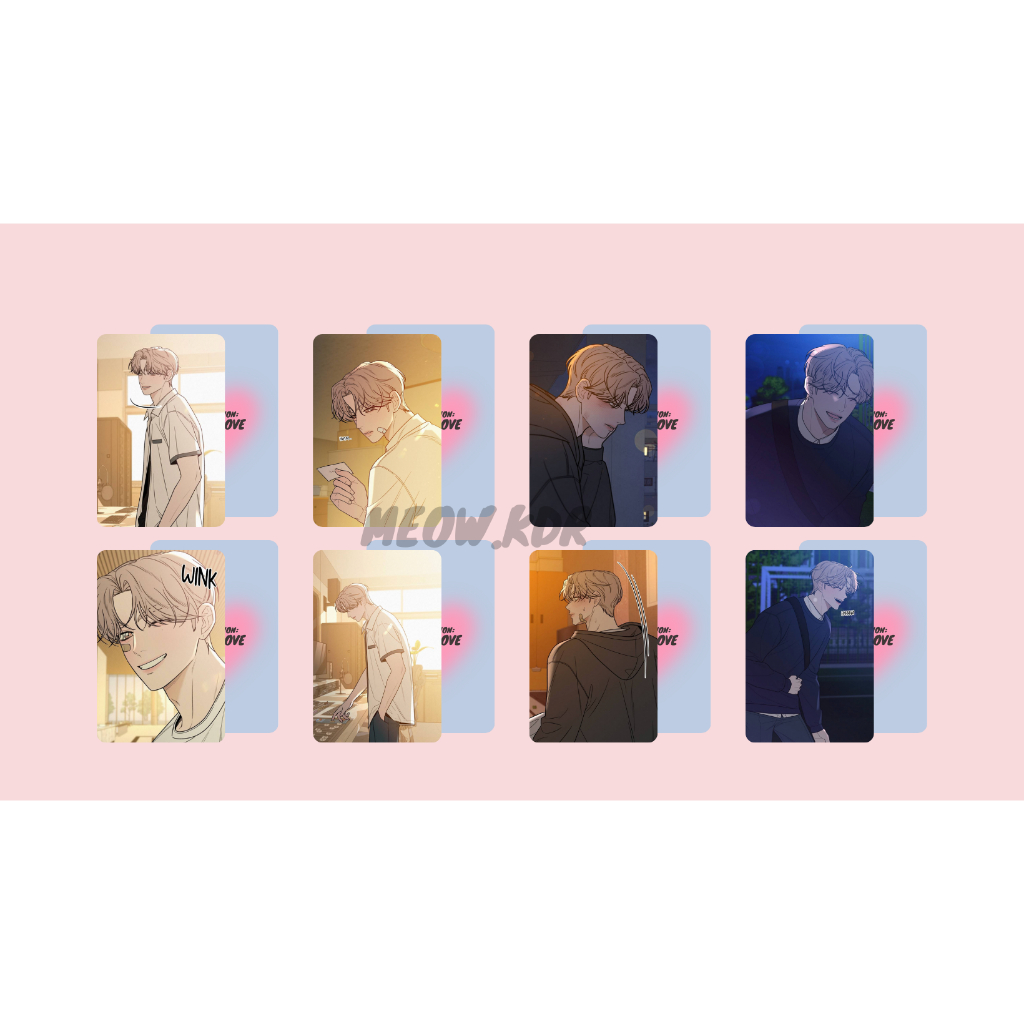 Set card bo góc "Chiến thuật tình yêu trong sáng"-"Operation: True Love" Baek Do Hwa-Go Eunhyeok