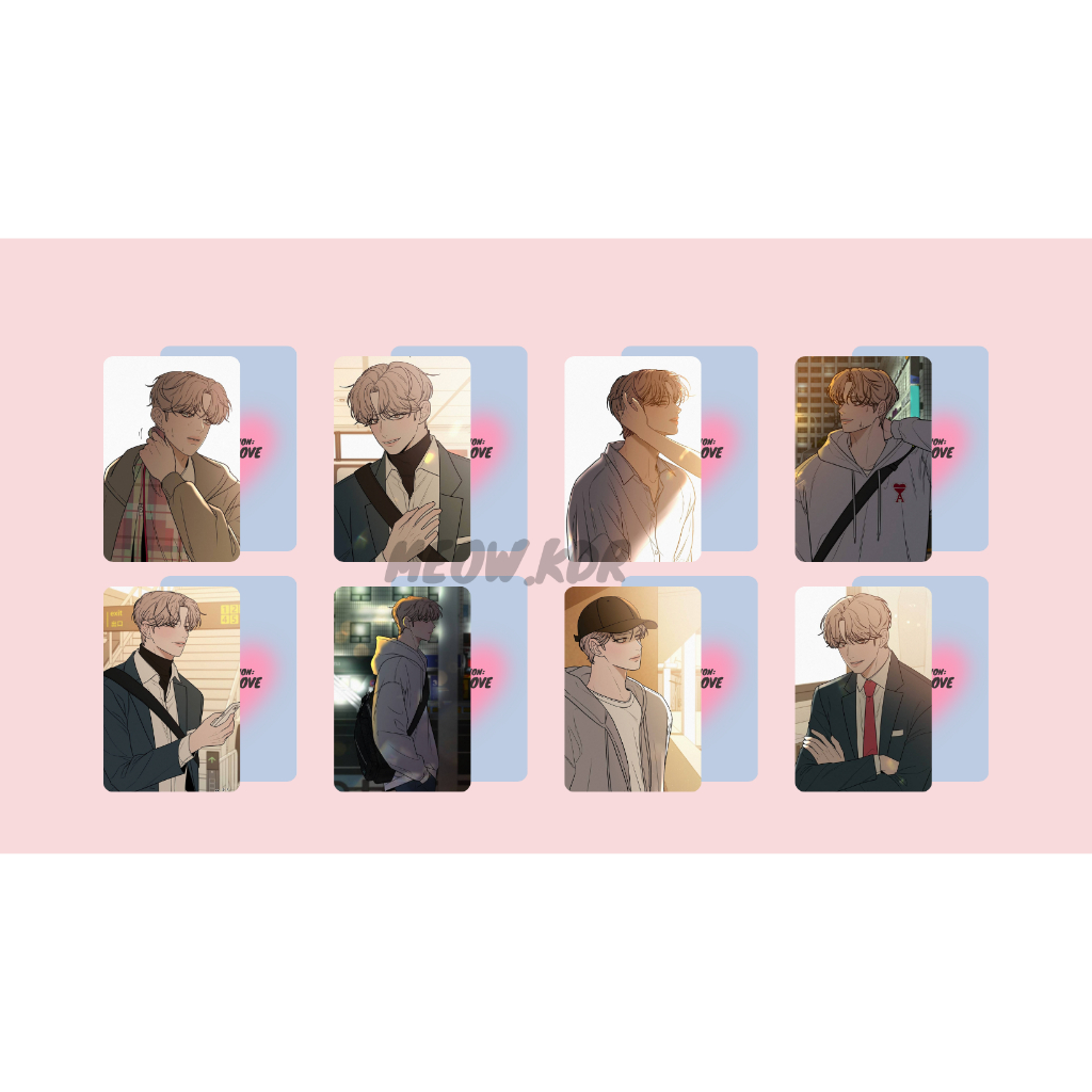 Set card bo góc "Chiến thuật tình yêu trong sáng"-"Operation: True Love" Baek Do Hwa-Go Eunhyeok