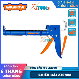 Súng bắn keo silicon 230mm wadfow wcg2309, cán sắt có răng cưa và chức năng cắt - chính hãng