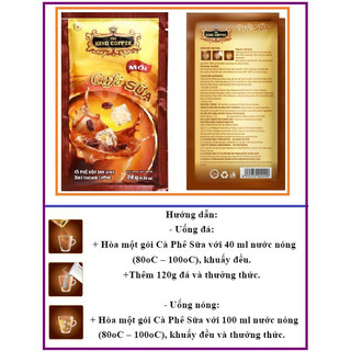 King Coffee Hoà Tan 3in1 Café Sữa