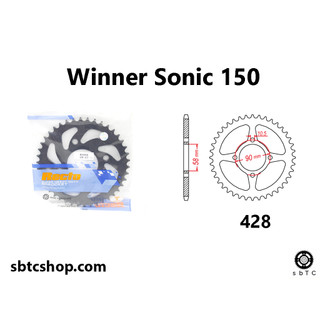 Dĩa recto 42 43 44 45 46 răng cho xe độ winner sonic 150 chính hãng