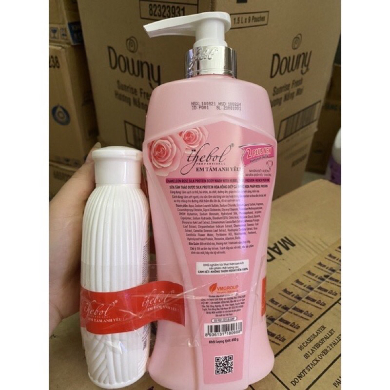 Sữa tắm The bol 650g tặng kèm chai tắm như hình