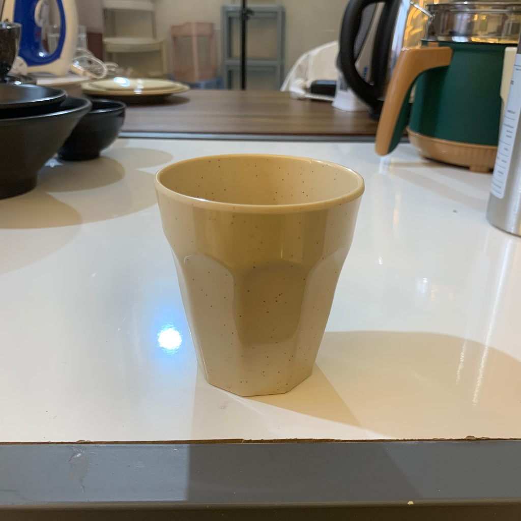 Ly Nhựa Melamine nhuthaco Vân Đá màu kem - màu xám - màu đen có 2 size