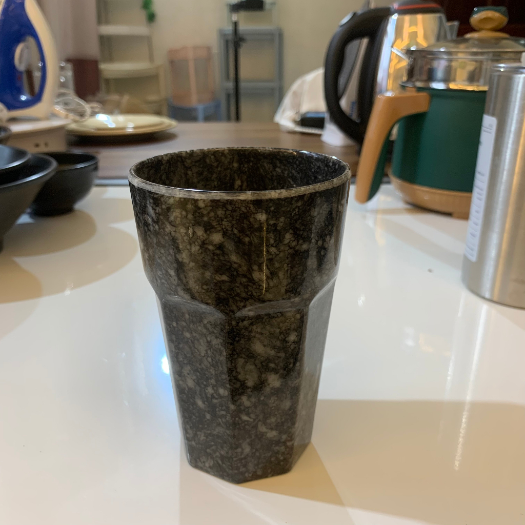 Ly Nhựa Melamine nhuthaco Vân Đá màu kem - màu xám - màu đen có 2 size