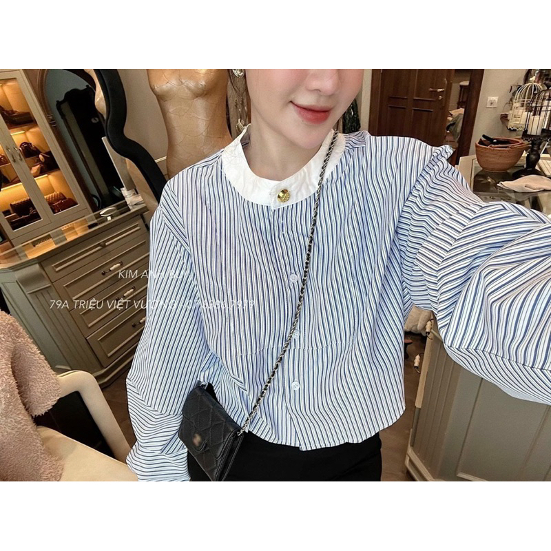 áo sơ mi kẻ cổ tàu ( ảnh thật ở cuối)