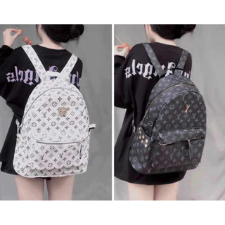 Balo hoa nâu size 40 đi học đựng vừa sách vở A4