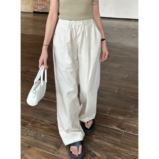  SOMS: Quần dài linen lưng thun ống rộng háck dáng - Elas Pants   Ảnh chính chủ  