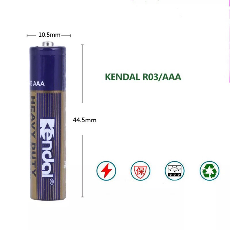 Pin AAA Kendal  Kích thước: AAA