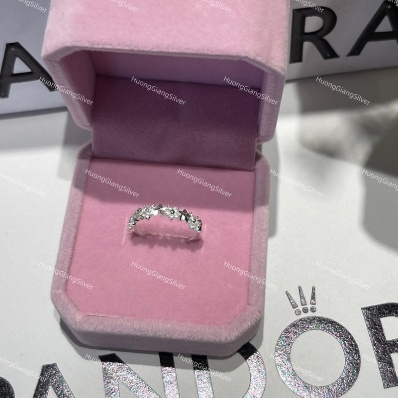 Nhẫn ngón út hình ngân hà Bạc ta - HuongGiangSilver