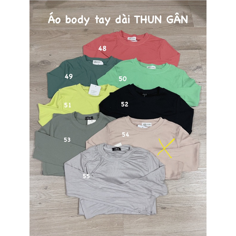 ÁO BODY TAY DÀI CỔ TRÒN