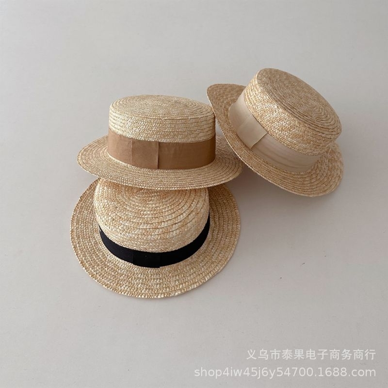 Nón cói có quai cho bé gái, nón cói hè cho bé gái