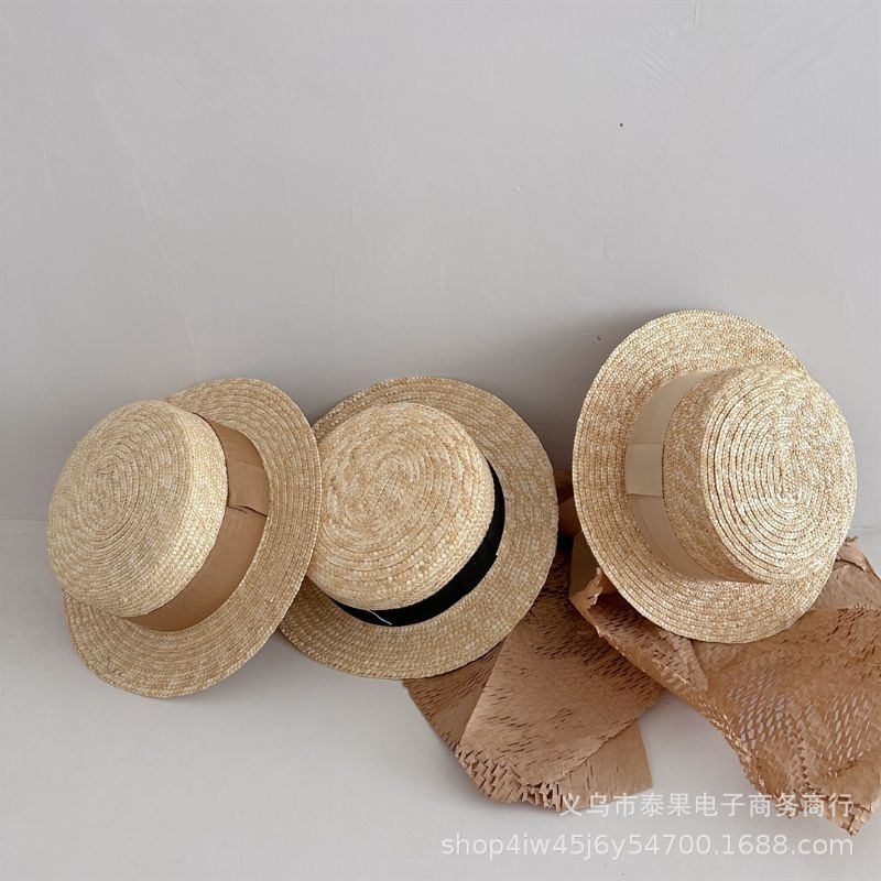 Nón cói có quai cho bé gái, nón cói hè cho bé gái