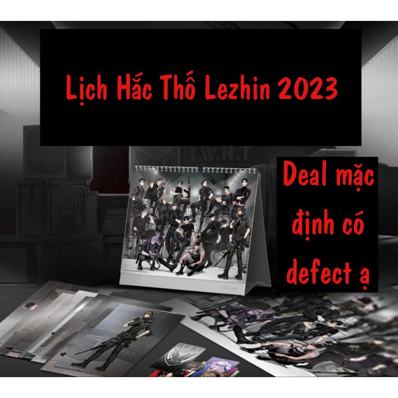 Lẻ set Lịch Hắc Thố Lezhin 2023 Manhwa BL