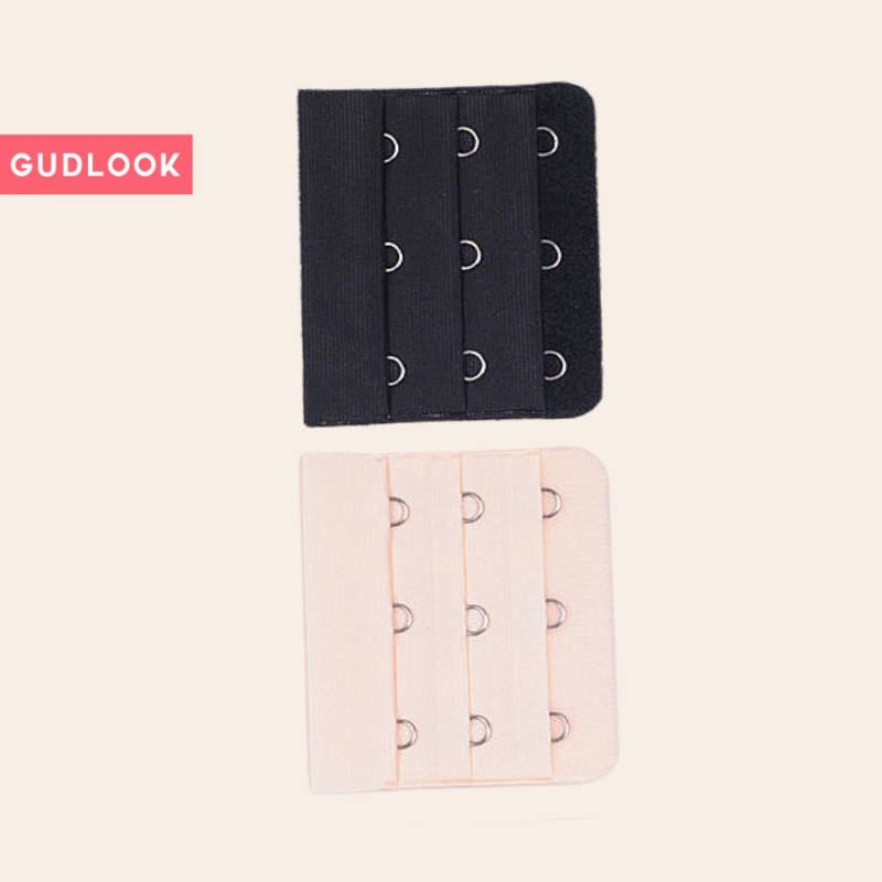 Móc Nối Áo Ngực GUDLOOK Tiện Lợi 2 móc, 3 móc Màu Đen Be