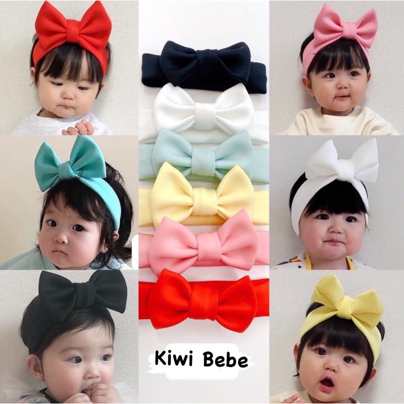 Turban nơ dựng phong cách Hàn quốc siêu xinh cho bé