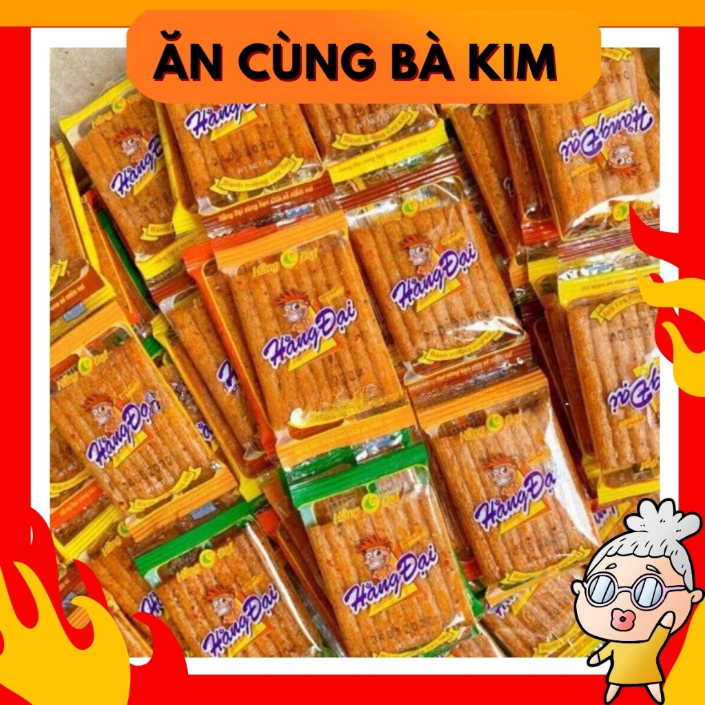 Combo 60 gói snack Sườn dê nướng Hằng Đại vị tuổi thơ siêu cay ăn cùng Bà Kim AVBAKI