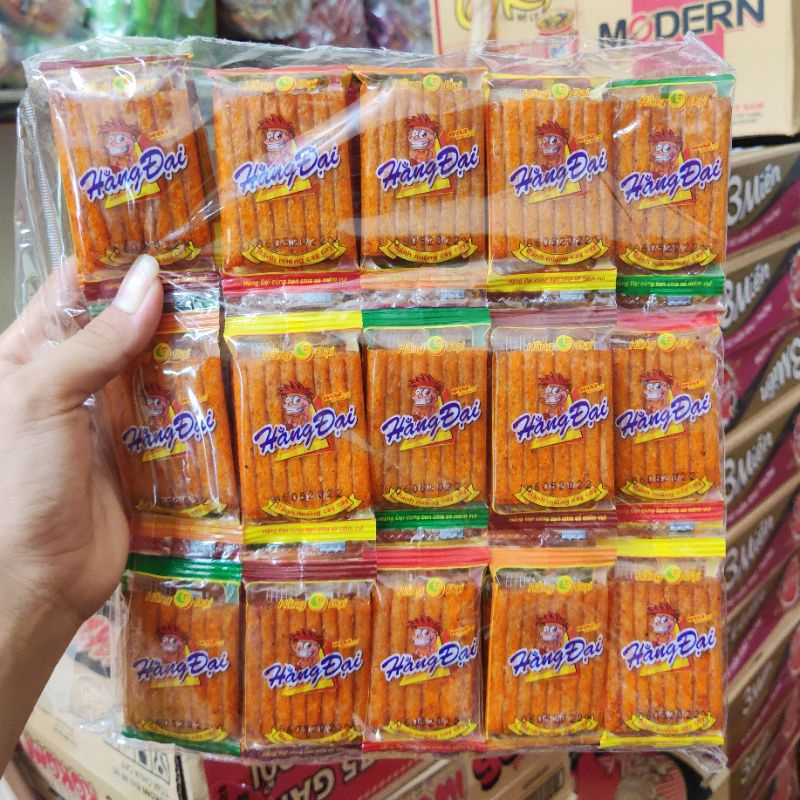 Combo 60 gói snack Sườn dê nướng Hằng Đại vị tuổi thơ siêu cay ăn cùng Bà Kim AVBAKI