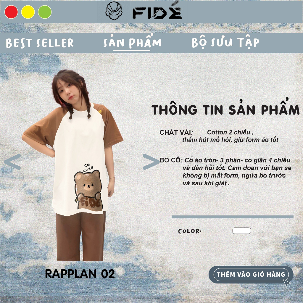 Áo thun FIDE phông unisex nam nữ form rộng ulzzang RAPPLAN 02