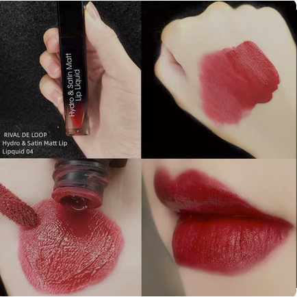 Son Kem Lì / RIVAL DE LOOP Hydro & Satin Matt Lip Liquid / Son Matt ,cấp ẩm , màu bền / 6,5ml [hàng 