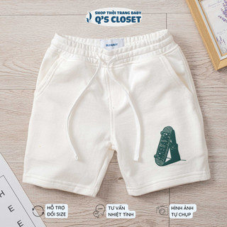 Quần short cho bé trai size từ 14kg- 50kg, Quần short nỉ da cá thoáng khí lưng thun, dây rút dành cho bé 7 màu kids