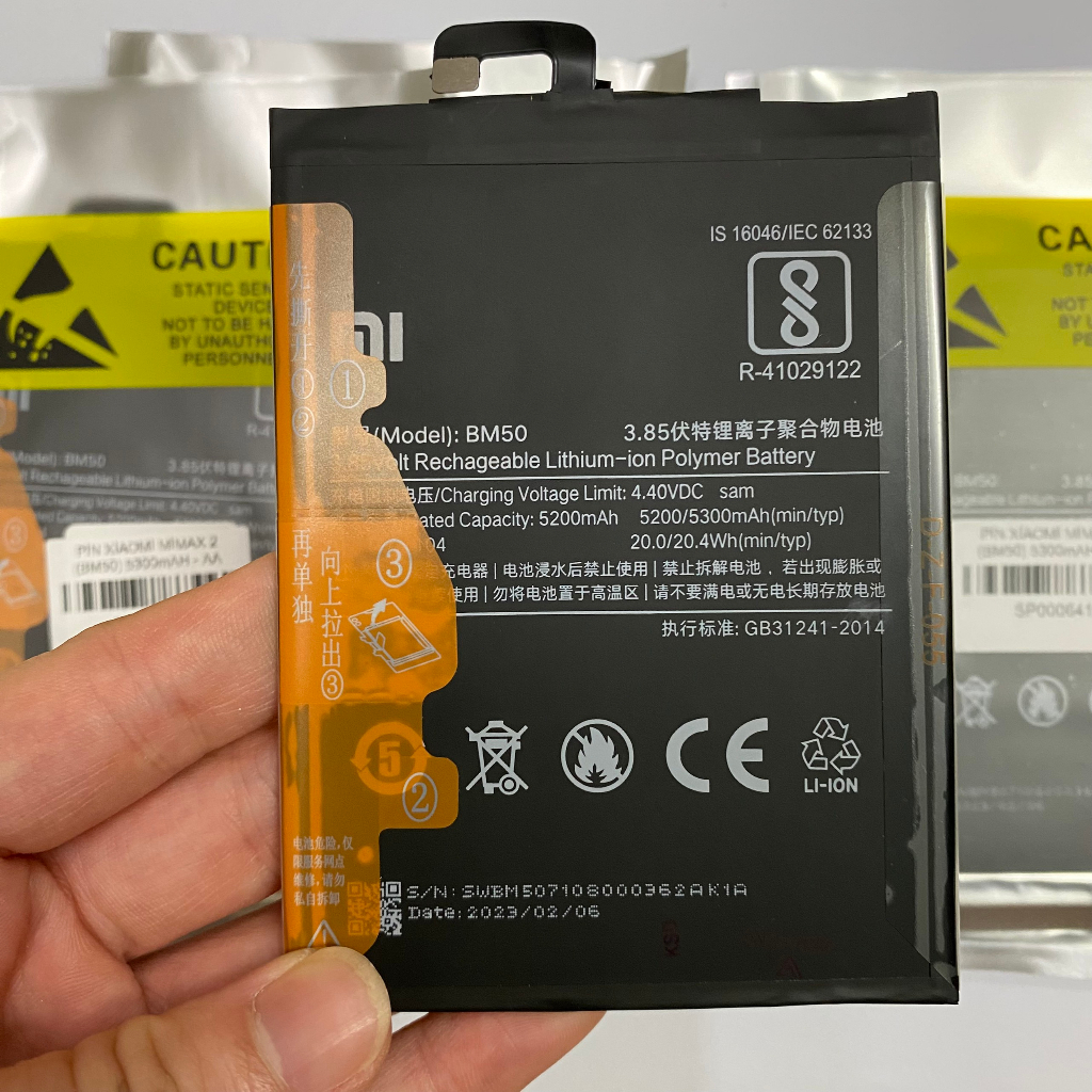 Pin zin Xiaomi Mi Max 2 / Mimax 2  5300mAh loại AA bao test đổi mới