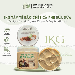 1kg kem tẩy da chết cà phê sữa dừa
