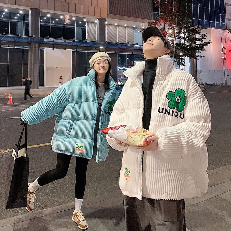 Áo khoác phao nam form rộng chất nhung thời trang nam nữ