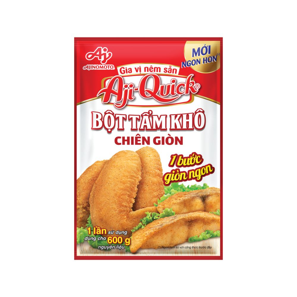 Aji-Quick Bột Tẩm Khô Chiên Giòn (42g/gói)