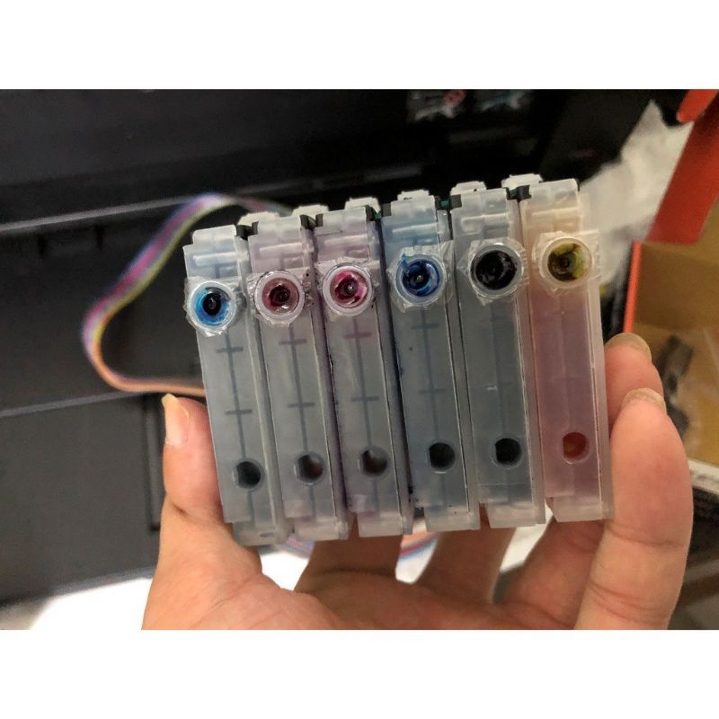 Bộ Tiếp Mực Ngoài -không chip dùng cho máy in epson t60/t50/1390/1430
