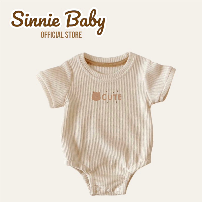 Bodysuit cho bé vải tổ ong, body waffle thoáng mát Sinnie