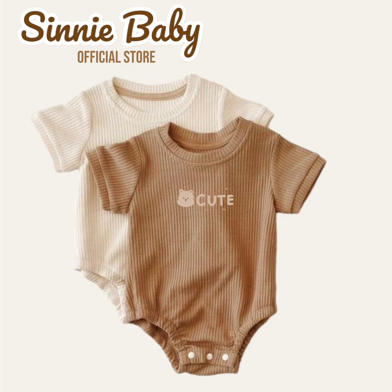 Bodysuit cho bé vải tổ ong, body waffle thoáng mát Sinnie