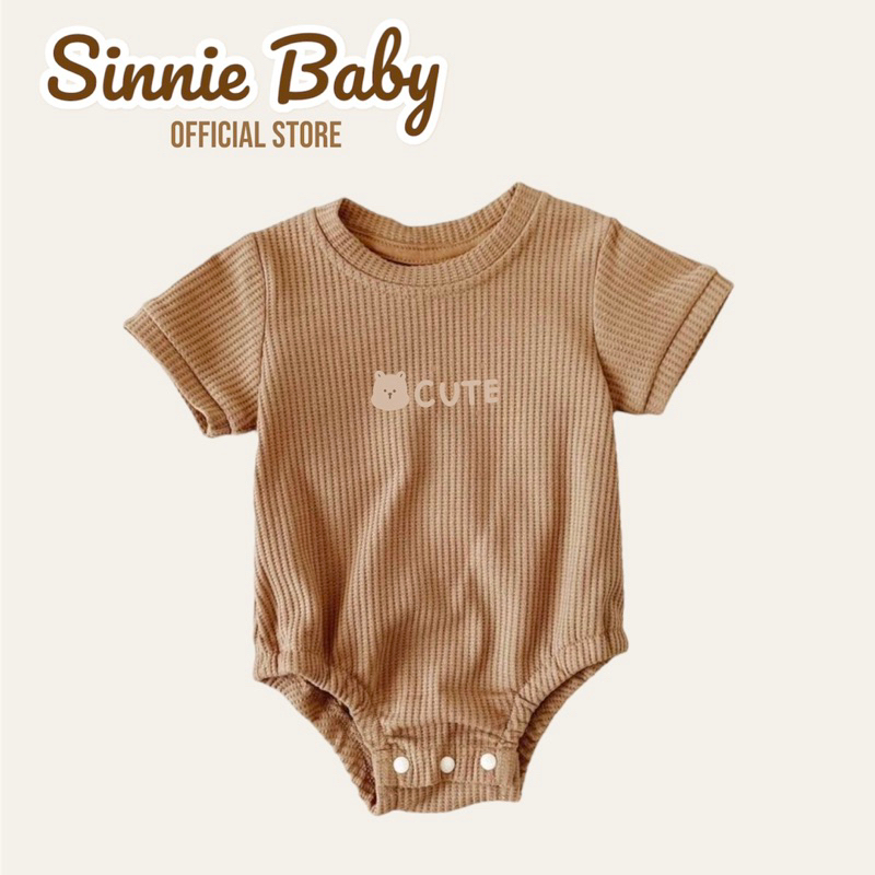 Bodysuit cho bé vải tổ ong, body waffle thoáng mát Sinnie