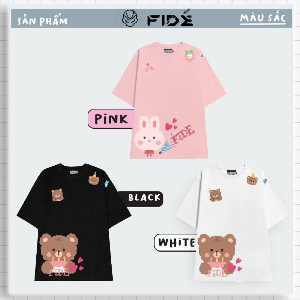 [Mã FADEP2903 giảm đến 30k đơn từ 99k] Áo thun FIDE phông unisex nam nữ form rộng ulzzang VALENTINE 02