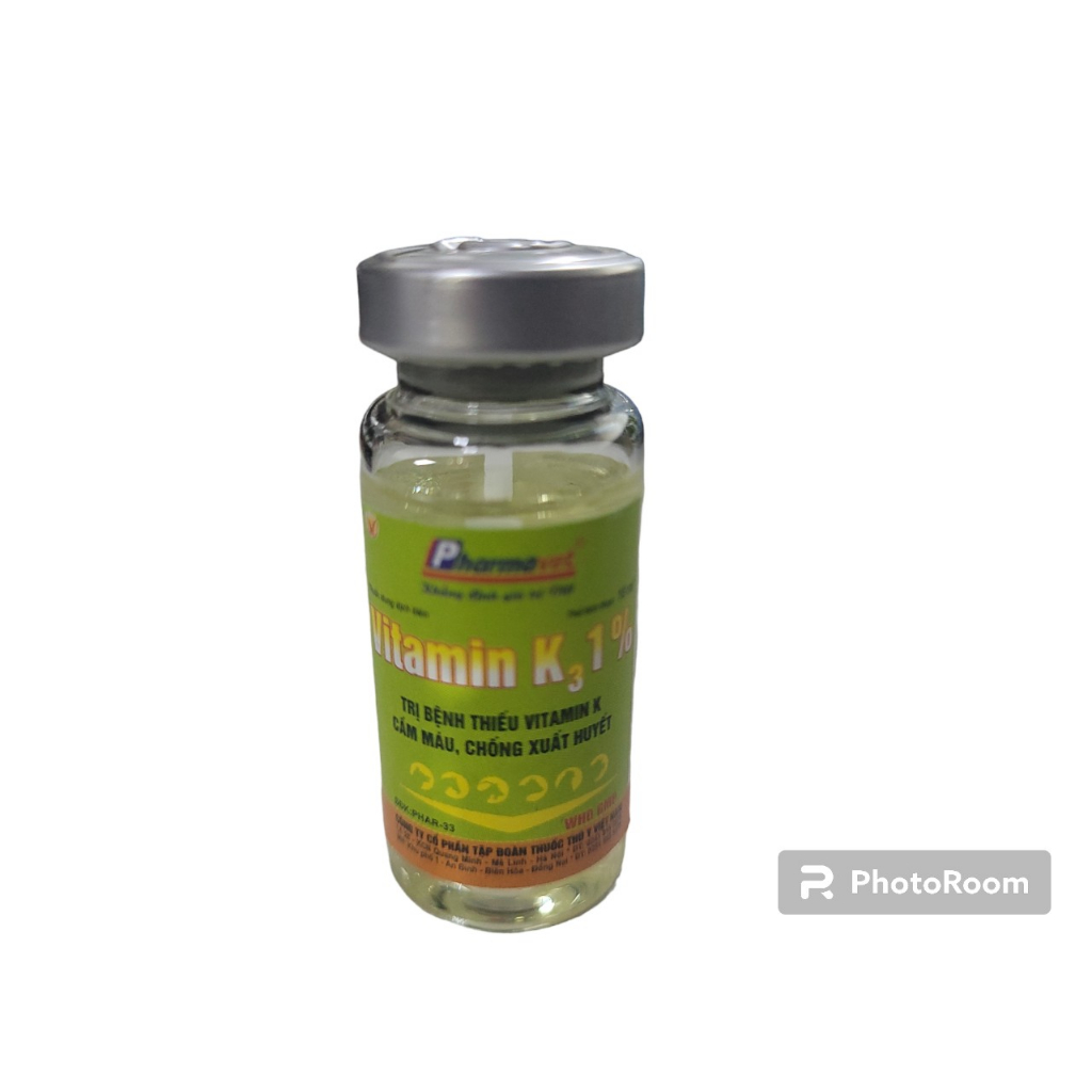 Vitamin K 10ml, dùng trong thú y
