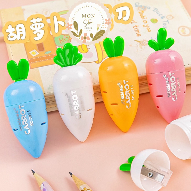 Gọt bút chì hình củ cà rốt cute