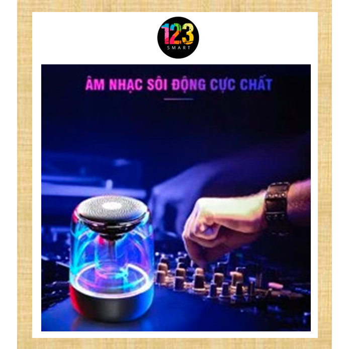 Loa bluetooth L30 mạ crom cao cấp, loa nghe nhạc đèn led RGB 7 màu, âm thanh vòm 6D cực chất