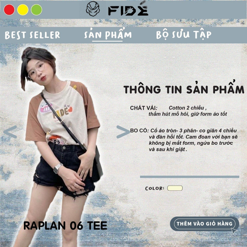 Áo thun FIDE phông unisex nam nữ form rộng ulzzang RAPPAN 06